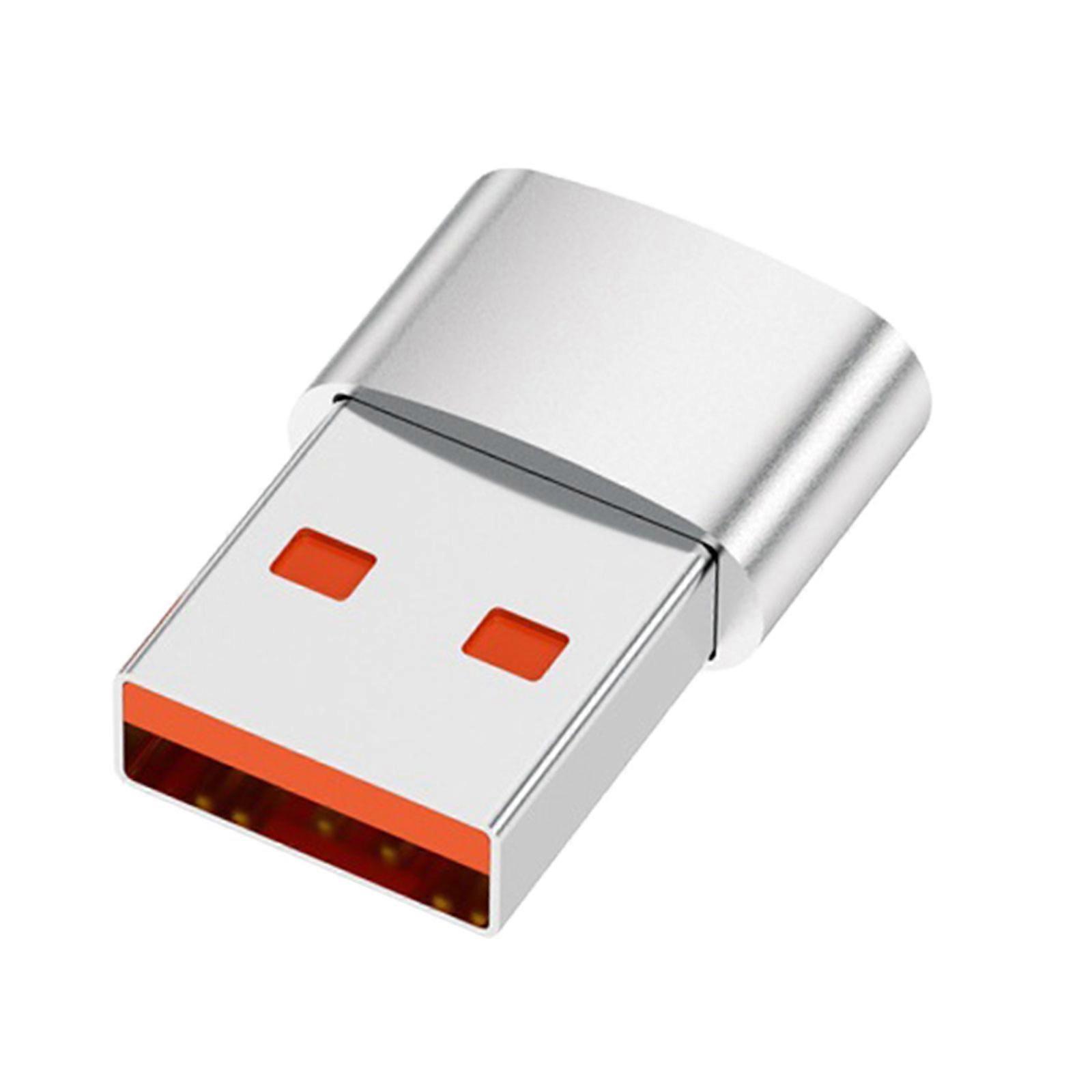 Type C to USB3.1  Adapter Portable Type C to USB 3.1 Converter Metal Adapter Easy to Use for Laptop Tablet Smartphone  Silver