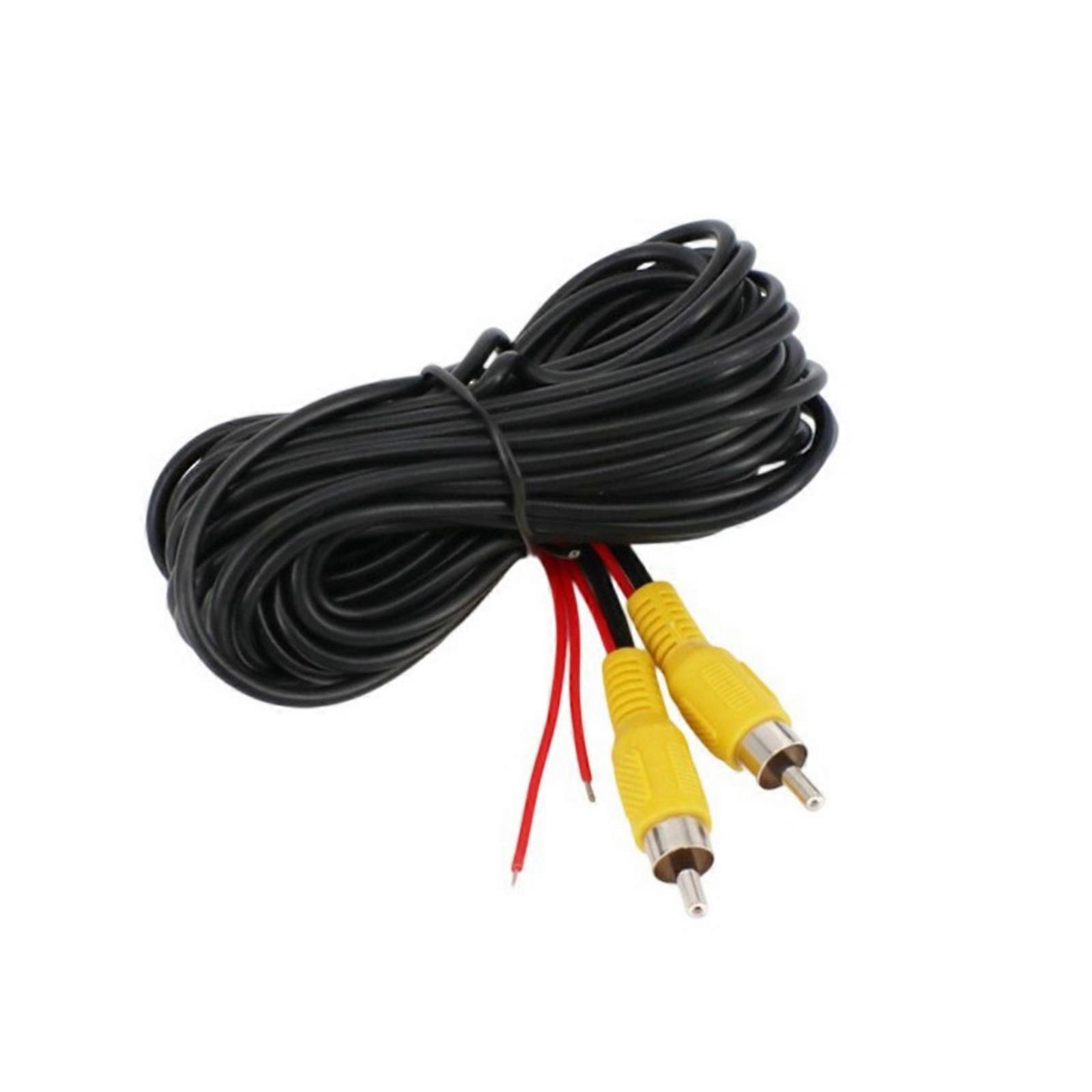 Reinforced Analysis AV Cable With Contrary Obstruction Technology For Vehicle Backup Cameras And Entertainment Systems Multicolor