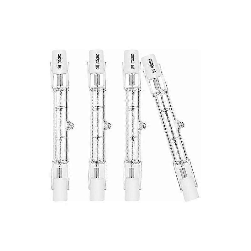 4 عبوات لمبات هالوجين R7s 120 واط 230 فولت - أبيض دافئ 2700 كيلو