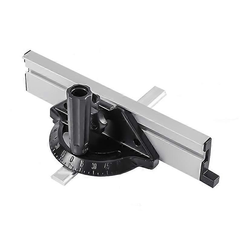 Miter Gauge Carpentry Push Rod Angle Ruler Tool Adjustable Flip Stop