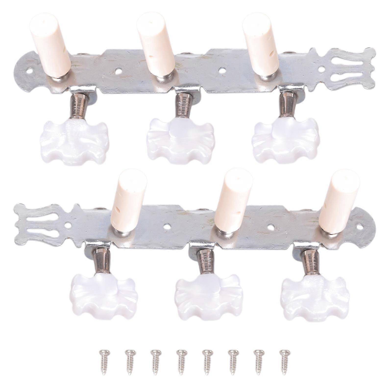 One pair Guitar Tuning Pegs Machine Tuners White Machine for Head for Classic Gu Multicolor