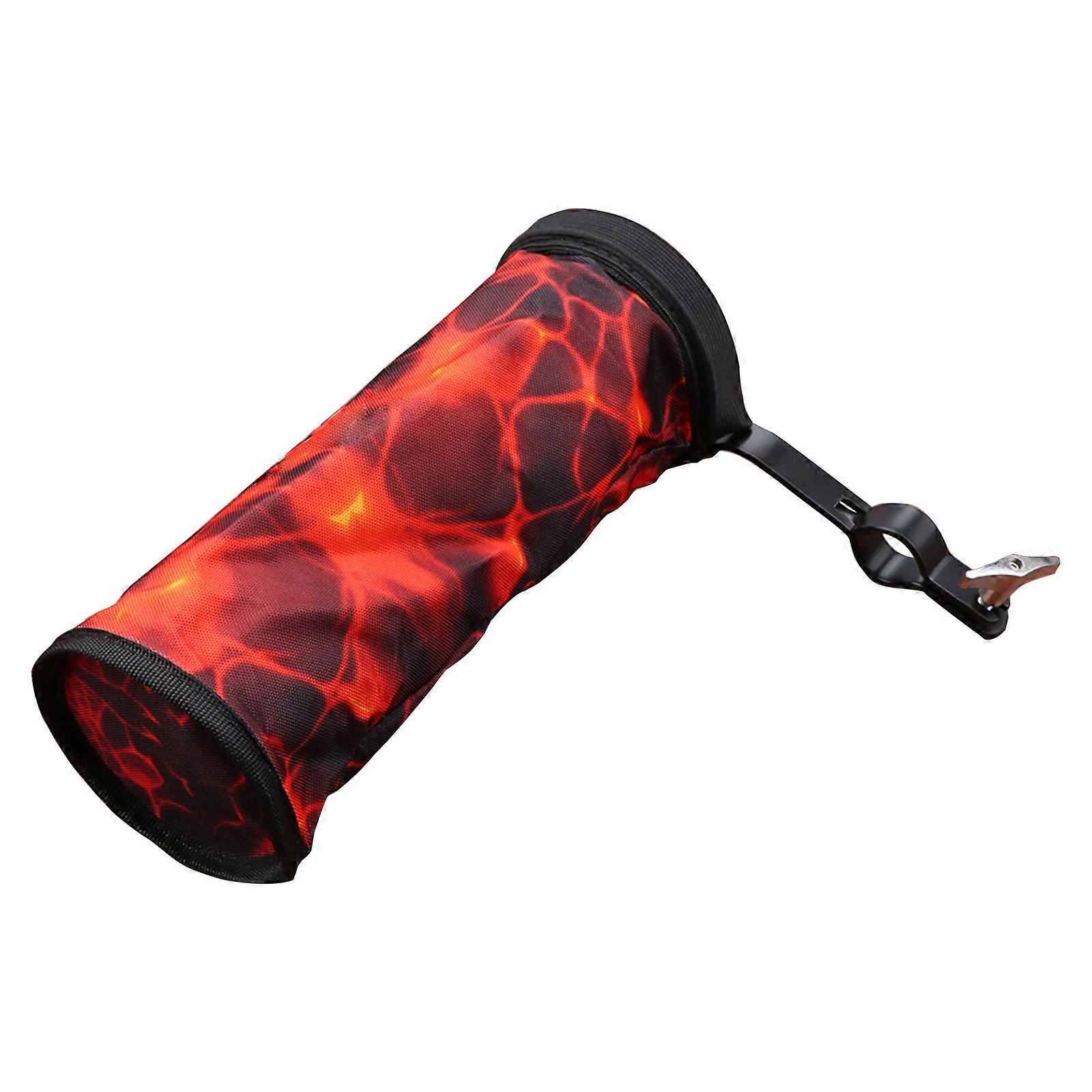 حقيبة حاوية أفخاذ طبل مطرقة حامل طبل عصا براميل أفخاذ الحقيبة كليب على طبل عصا حامل طبل عصا حالة أسود محمر