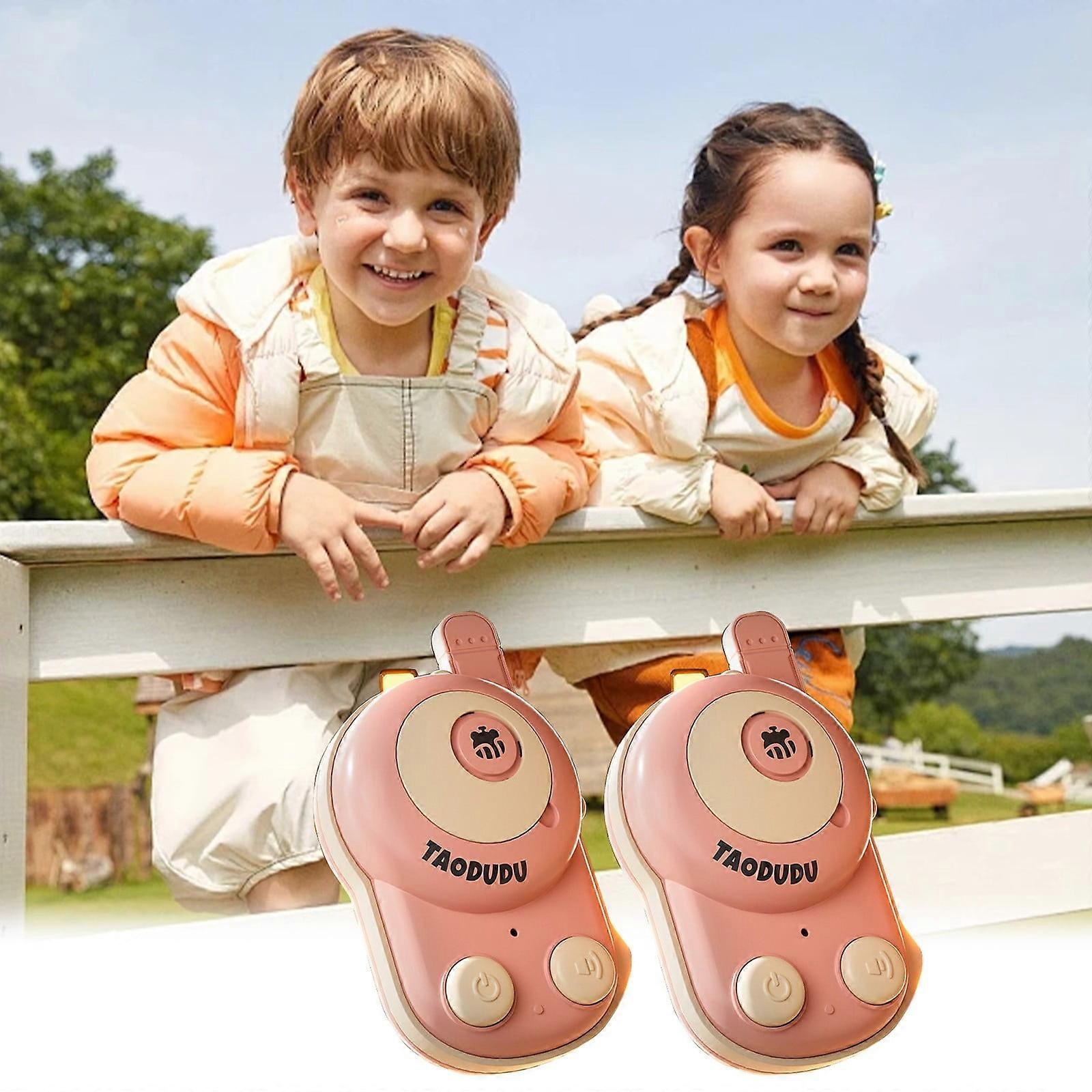 FloHua Christmas Gifts Clearance 2pcs Children's Two-Way Radios with Easy Interface, High Sound Quality, Strong Signal, Single-Button Call and Loss