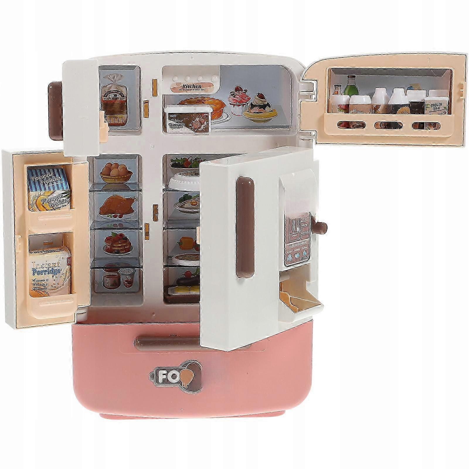 Mini Food Set Mini Stuff Děti Hrát Lednička