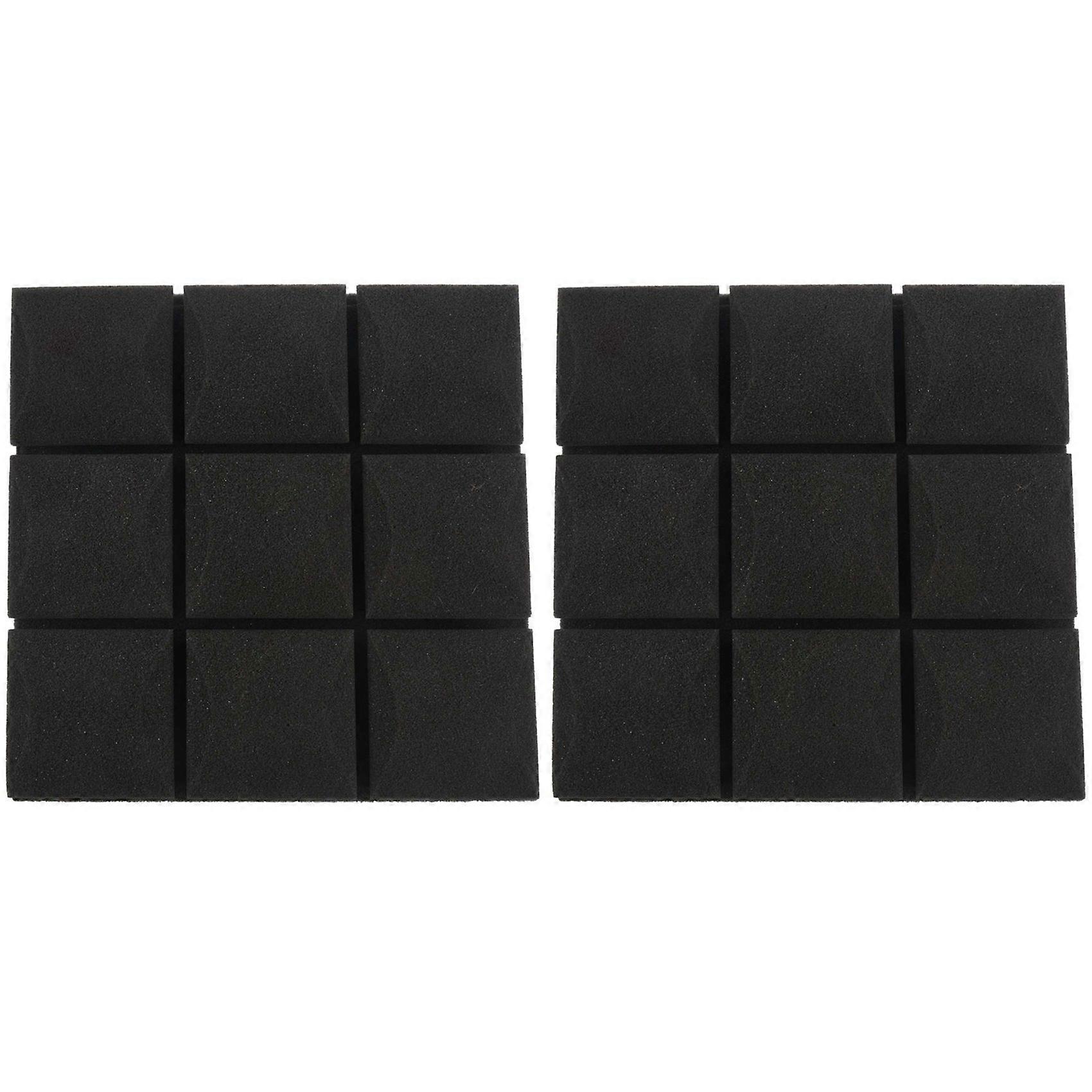 2Pcs 25X25X5cm Wallpaper Sticker Practical Acoustic Foam Panel Sound Stop Absorption Sponge Solid Sp