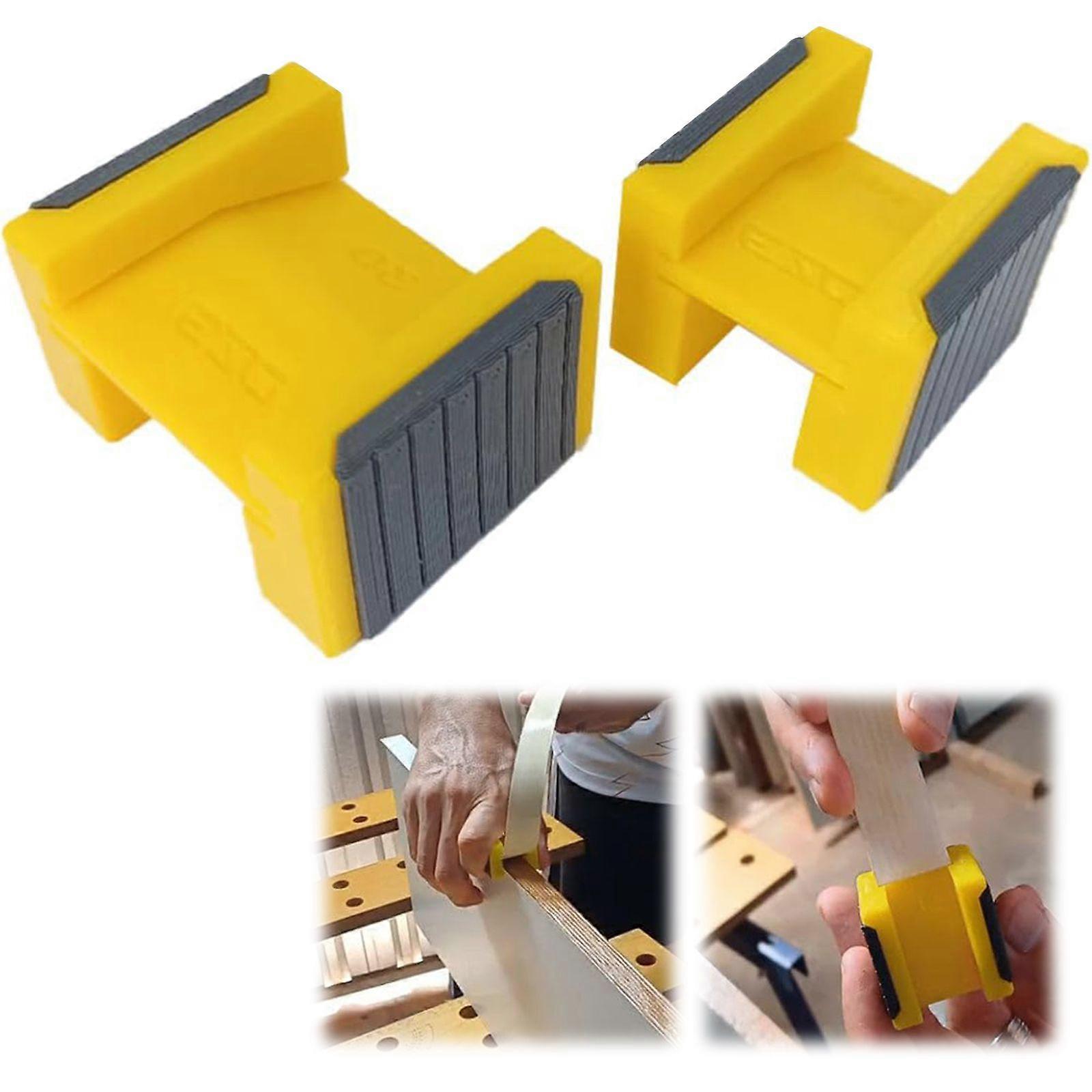 2Pcs Edges Tape Holders for Efficient Joinery Solution and DIY Creation Edges Tape Straightening Tape Dispenser Set