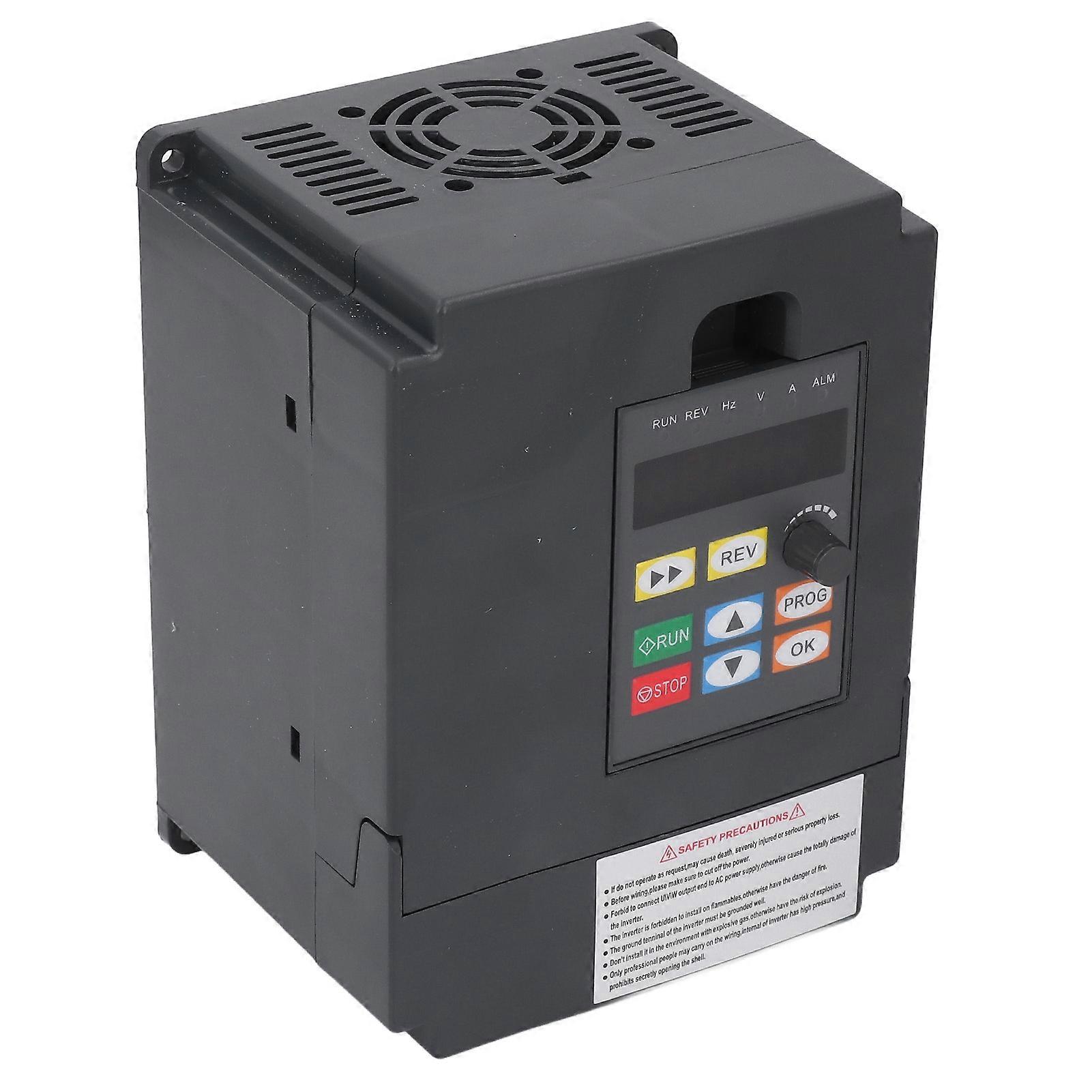 1.5KW Single to 3 Phase Inverter: 1PH 220V AC Input, 3PH 0 - 220V AC Output for Motor, Pump, Fan