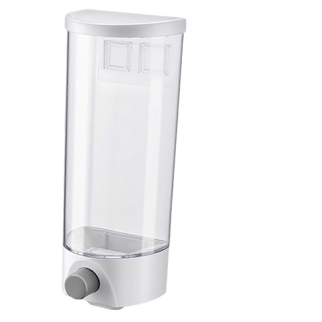 Wall Mounted Transparent Seal Jar Grain Storage Wide Mouth Moisture Sealing Button Easy Install