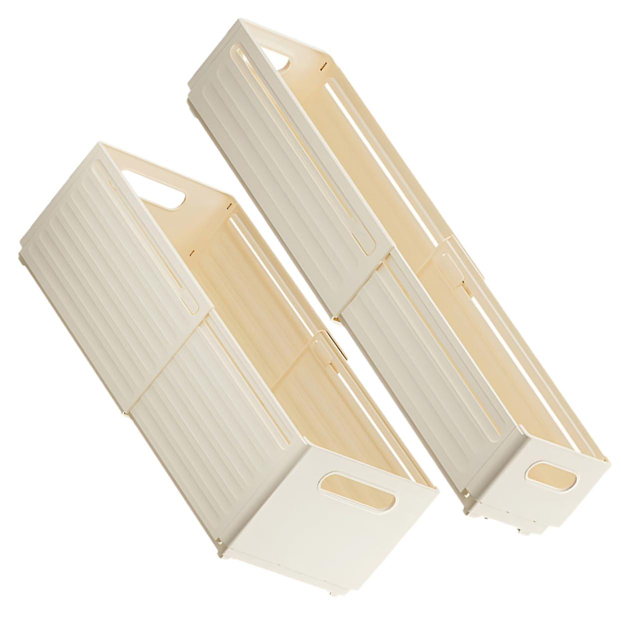 2 Pack Closet Drawer Organizers for Socks and Underwear Storage Boxes for Wardrobe and Home