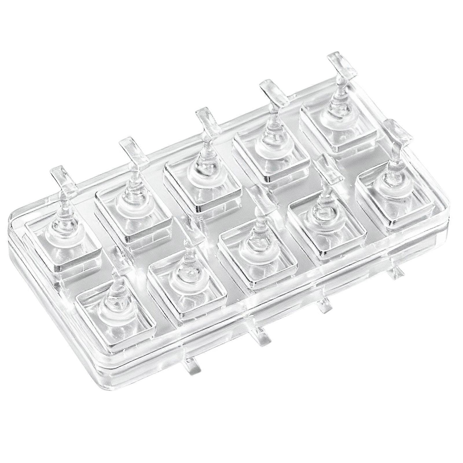 Easy to Clean Acrylic Nail Display Stand Transparent Magnetic Free Lightweight Portable Sturdy for Professional Use Multicolor