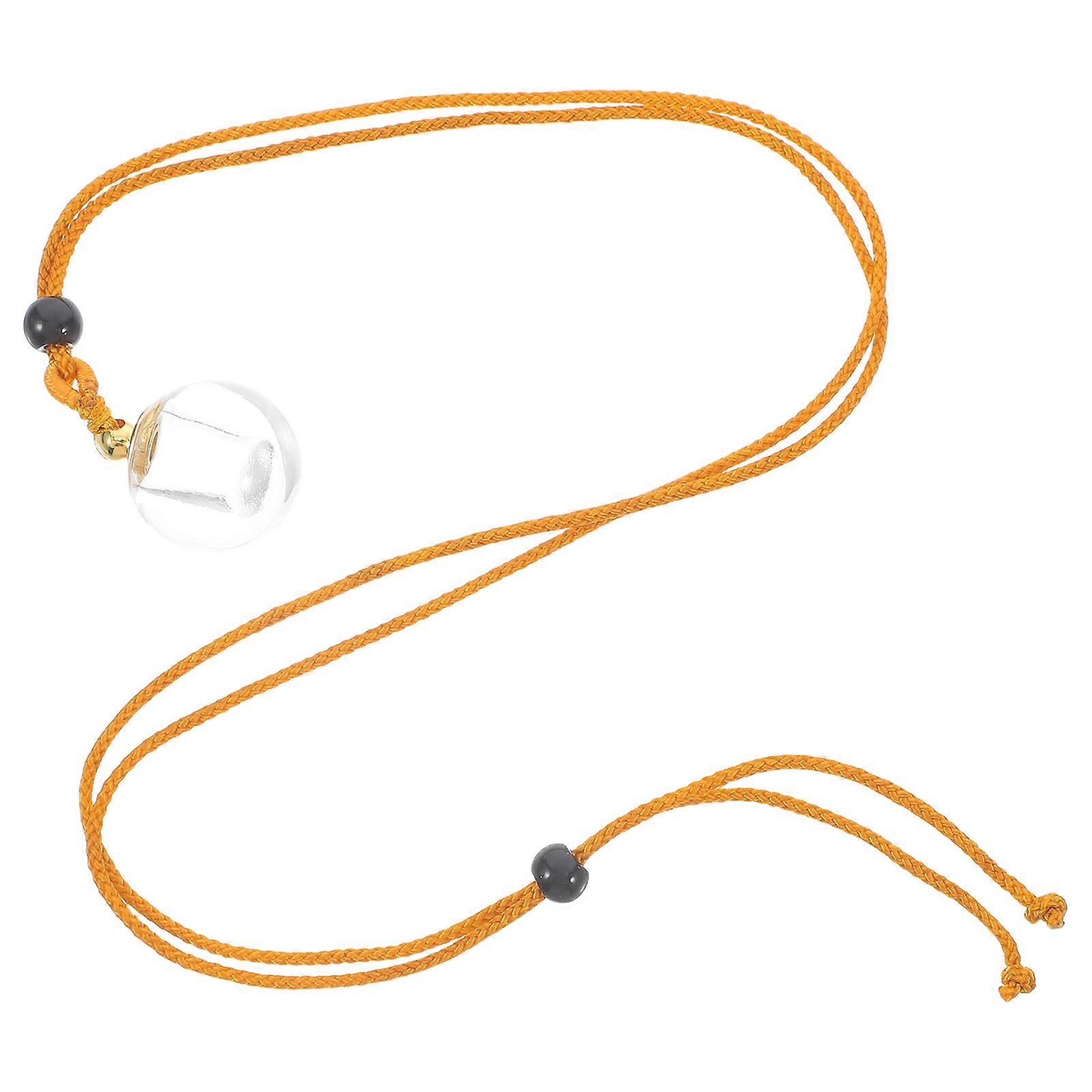 Glass Bottle Pendant Necklace for Keepsake Storage