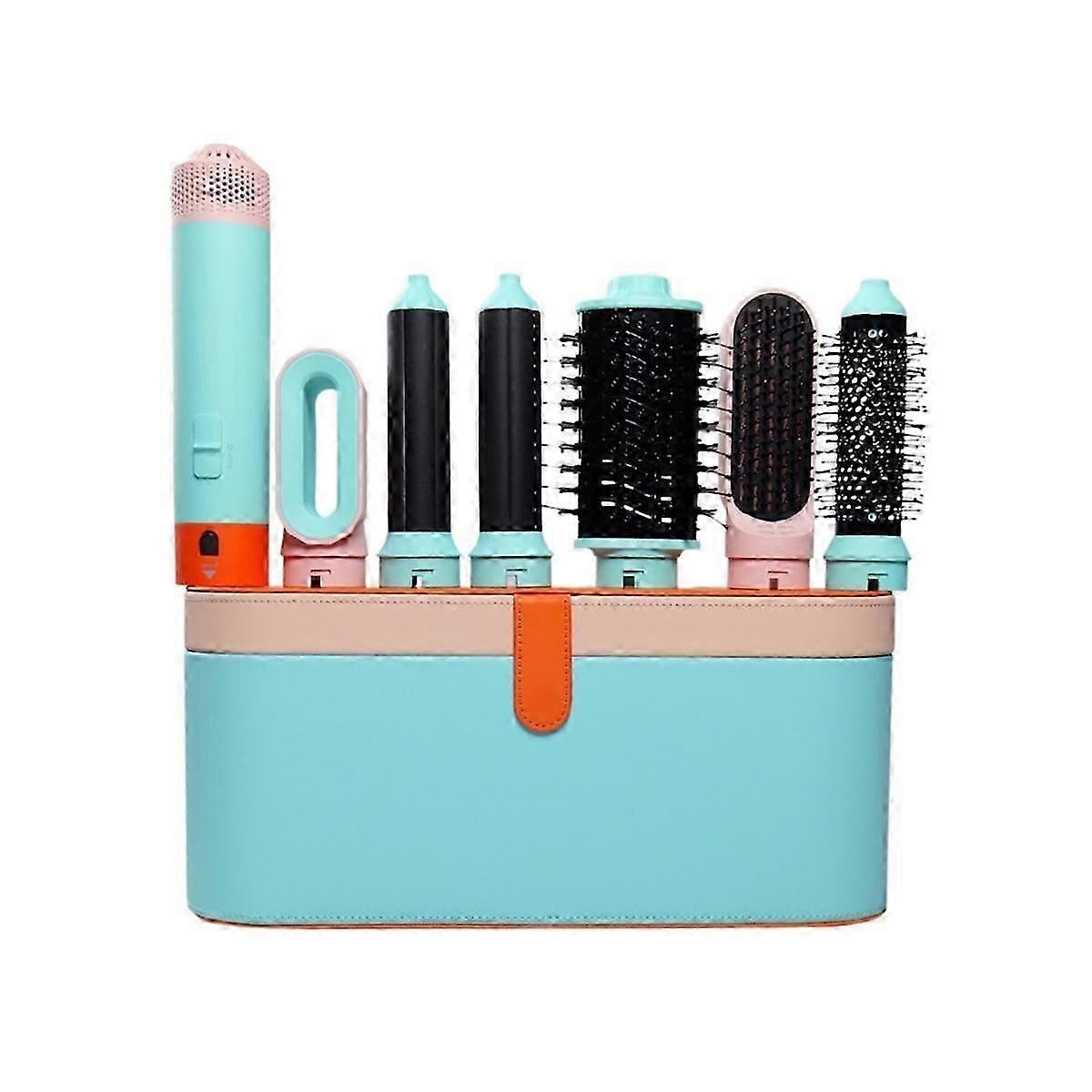 Conjunto de secador e pente para cabelo com modelador multifuncional 6 em 1.