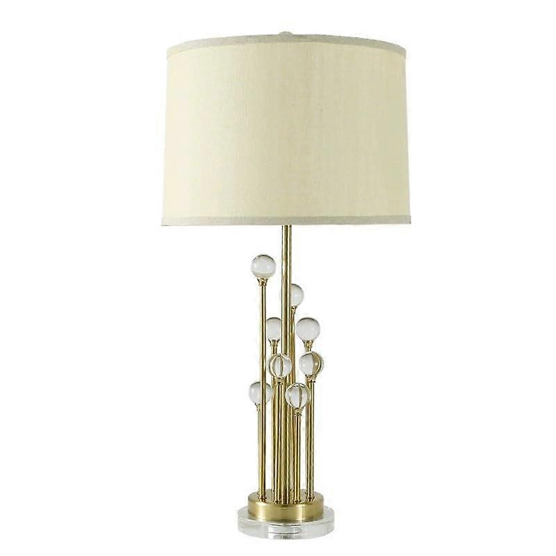 Bedside Table Lamp with Elegant Crystal Design for Soft Ambient Lighting in Bedroom or Living Room