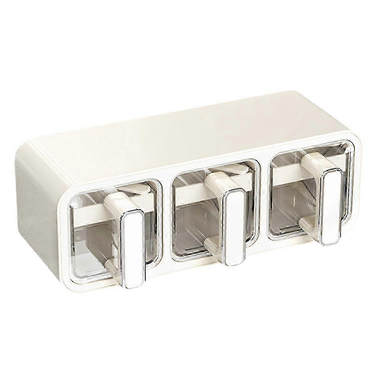 Wall-Mounted Kitchen Salt MSG Seasoning Condiment Storage Box A