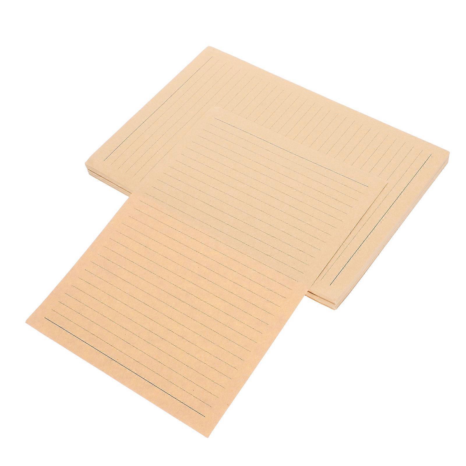 Writing Paper Kraft Vintage Letter Paper for Writing Use 400Pcs Lined Sheets