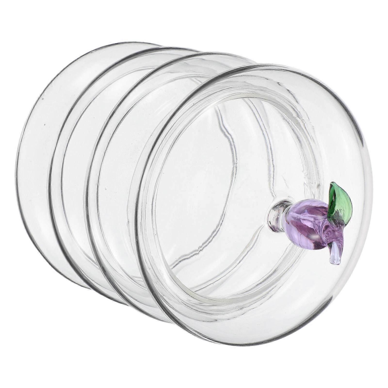Glass Candy Box for Storage Use with Transparent Design and Airtight Lid