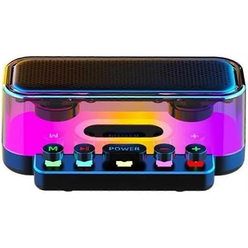 Z6 Wireless Bluetooth Speaker with HiFi Stereo Sound, LED Color Lights, Portable Design, Mechanical Button USB Speaker