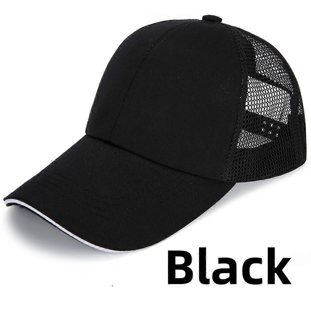 Snapback Hat Flat Mesh Baseball Cap Trucker Solid Plain Blank Men Hip Hop