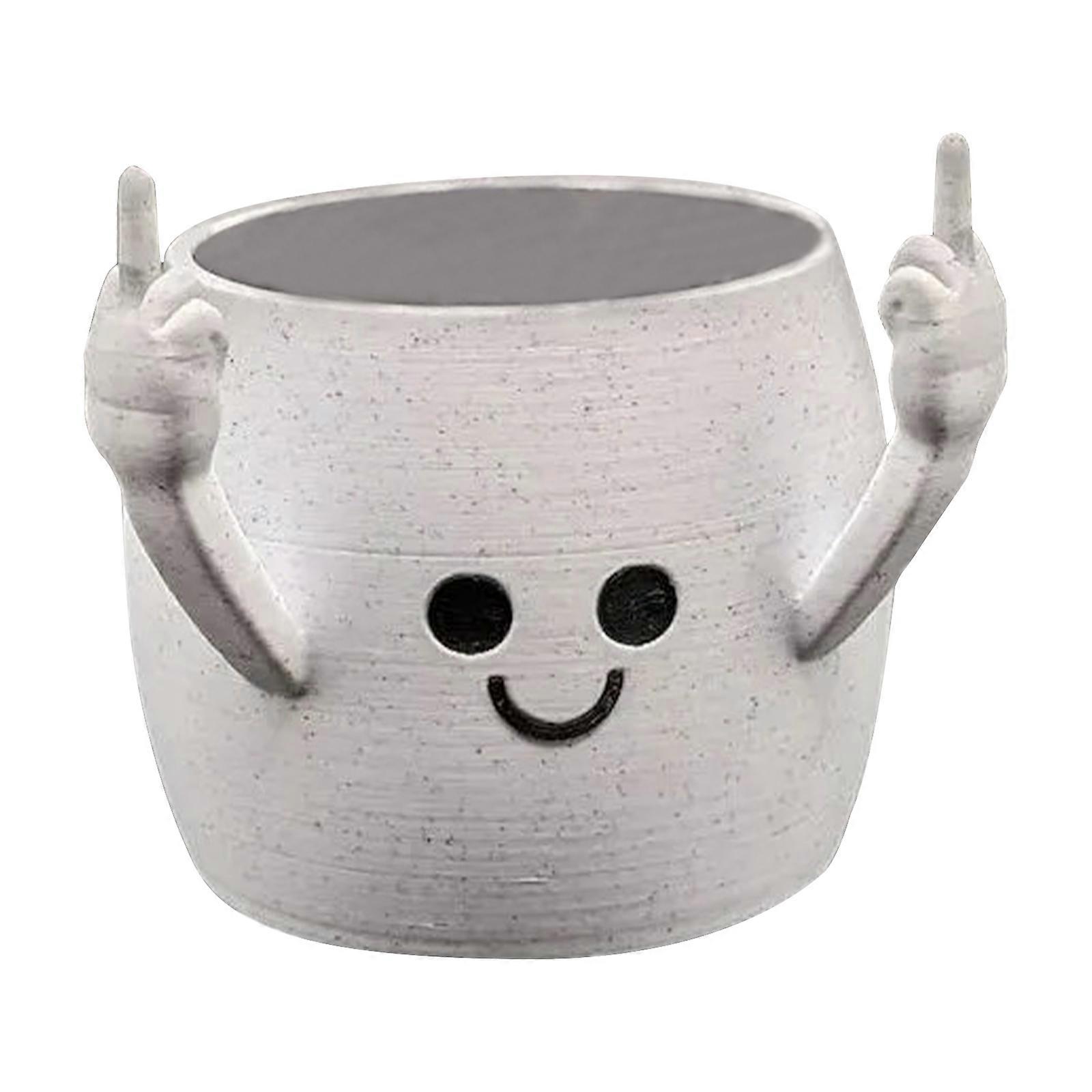 Beltéri növénycserepek Mosolygó növénycserepek Aranyos virágcserepek pozsgás növényekhez Virágos növénycserepek Lakberendezés Beltéri növény fehér