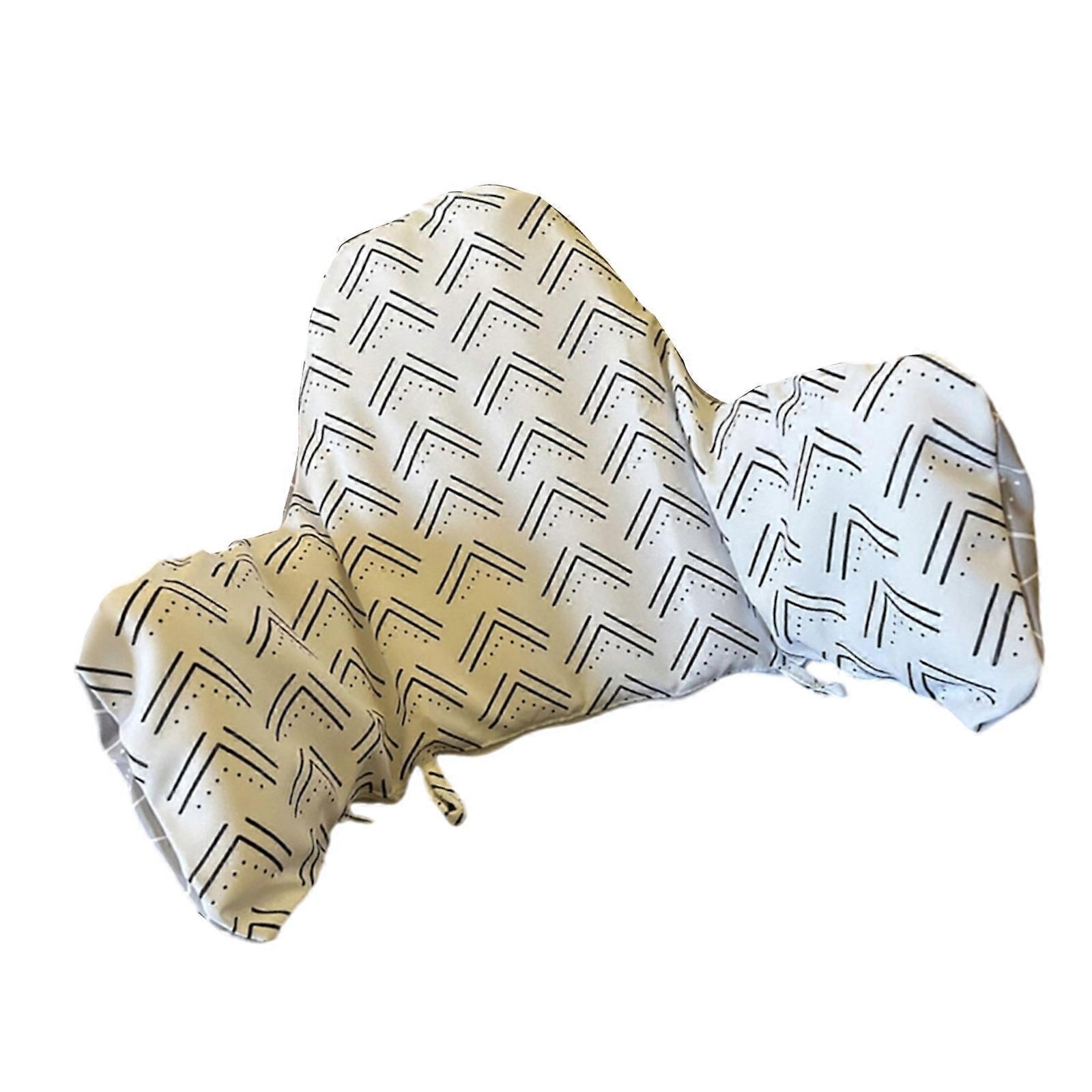 Baby High Chair Support Cushion Inflatable Back Pad Printed Pattern for Infants Toddler Siiting Comfort and Feeding Multicolor