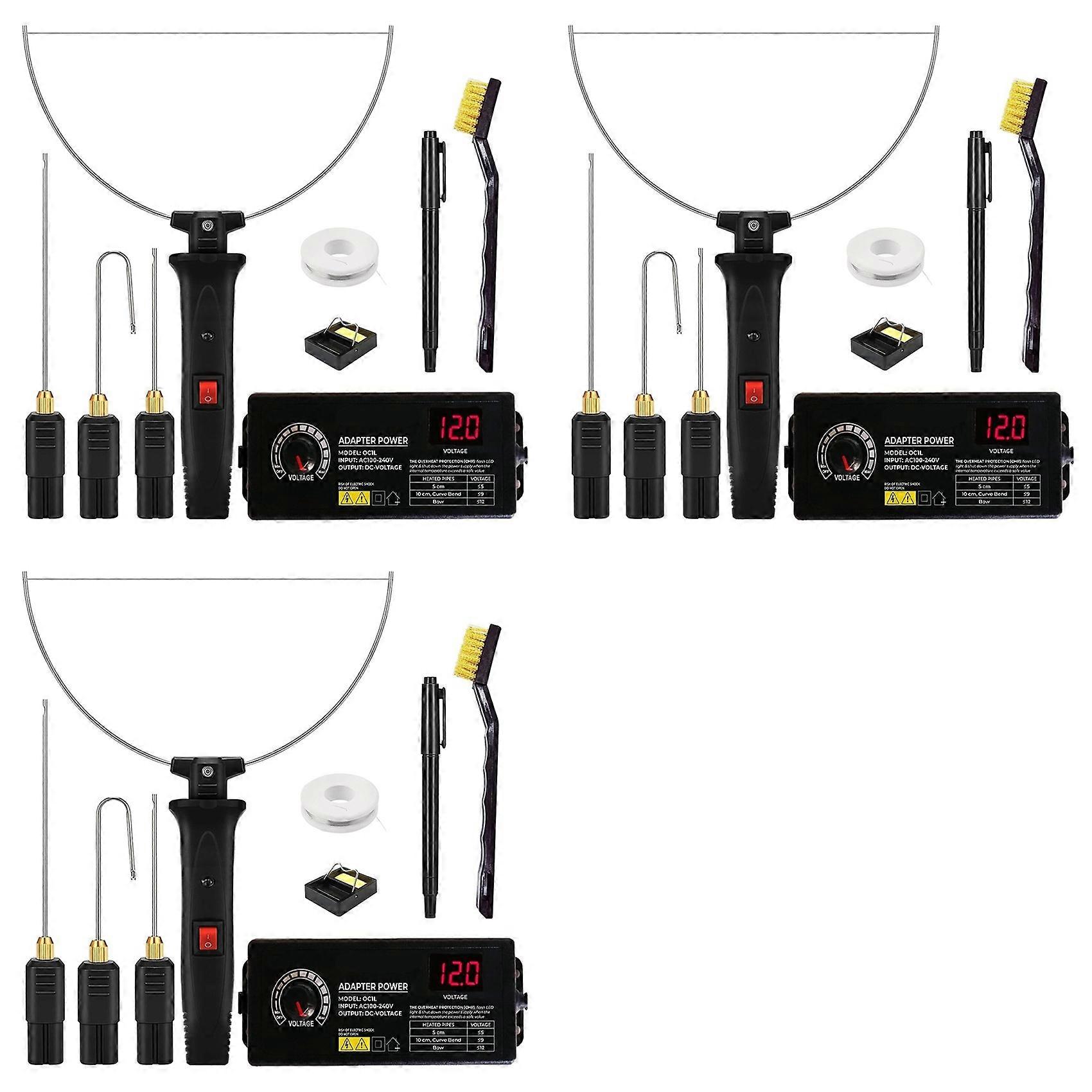 3X Hot Wire Foam Cutter Kit 4 in 1 Foam Cutting Set with Electric Carving Tool and Transformer Adapter US Plug