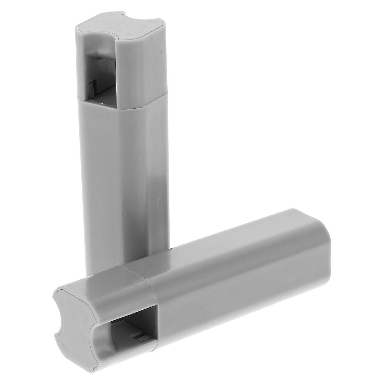 Window Blind Cord Pull Ends with Comfortable Grip for Universal Fit Light Grey Plastic 2 Pieces