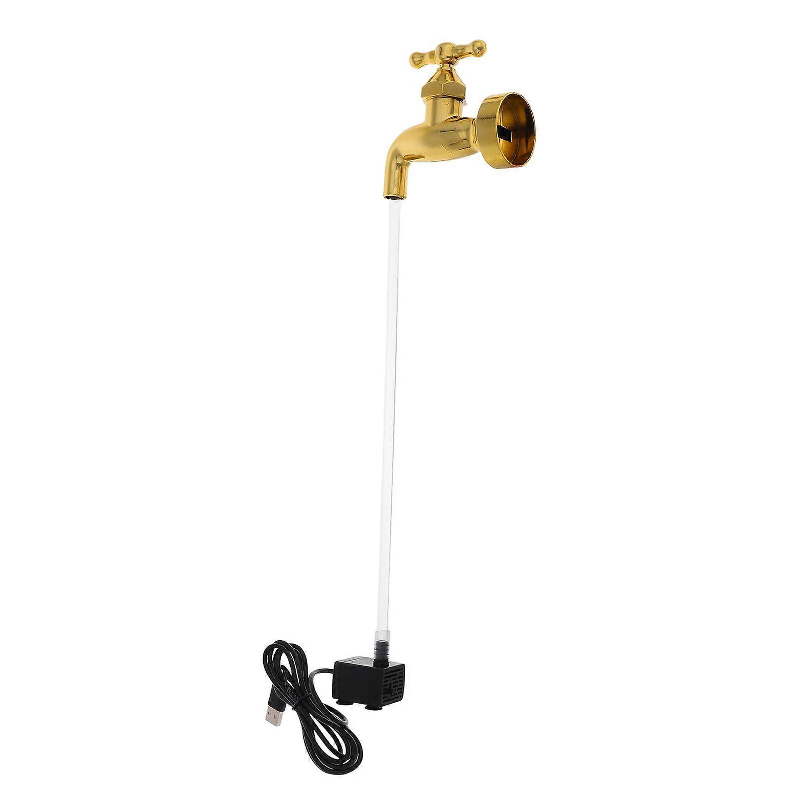 Creative Floating Faucet Indoor Tabletop Fountain for Home Fun