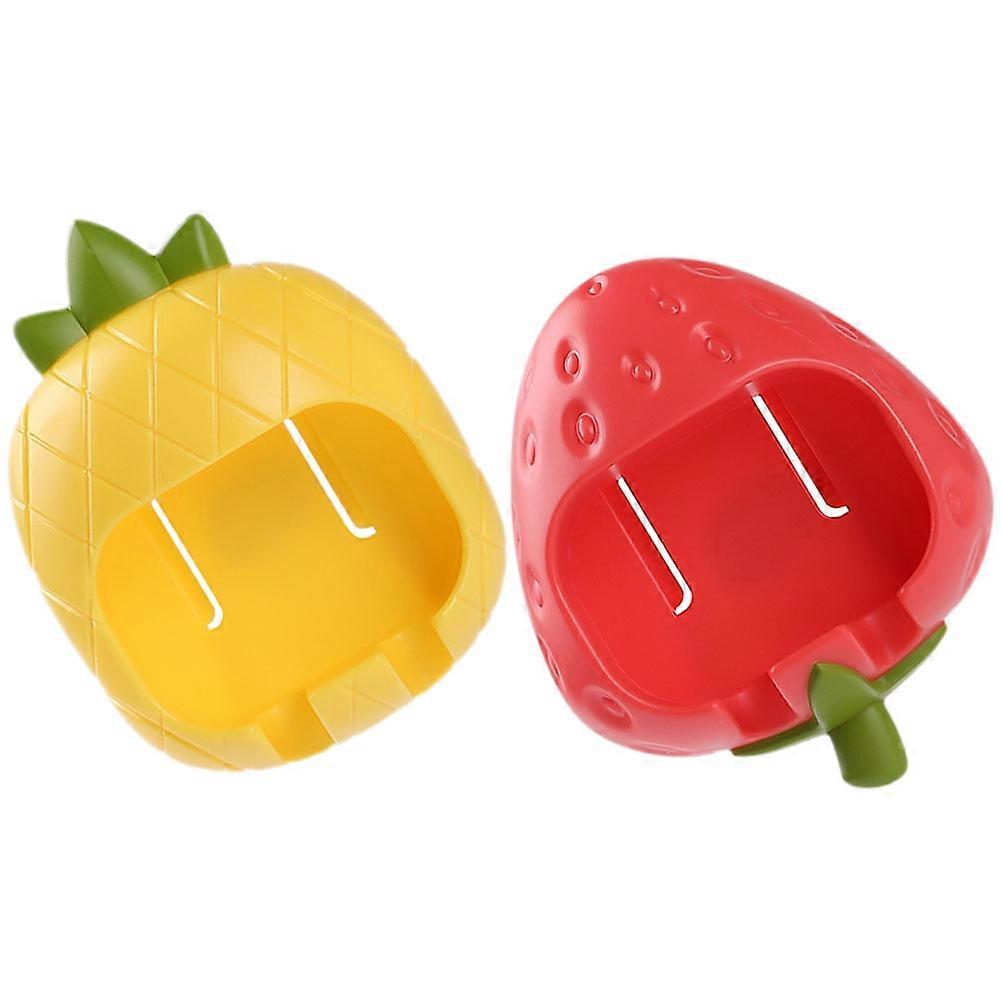 Self Adhesive Toothbrush Holder for Bathroom Wall Mounted 4Pcs Set