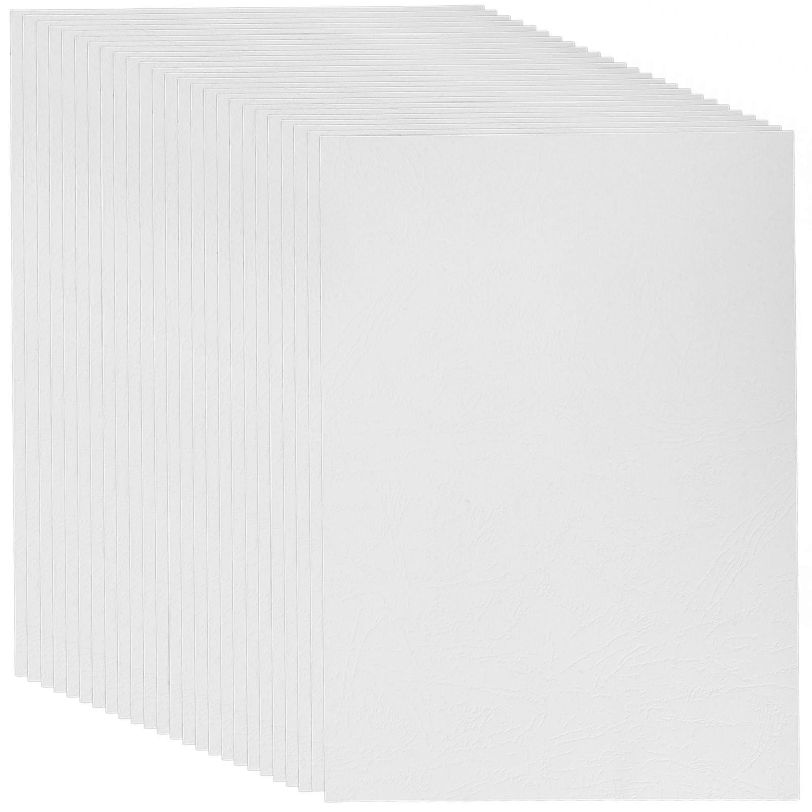 White Document Covers Binding Covers for File 100 Sheets Protection