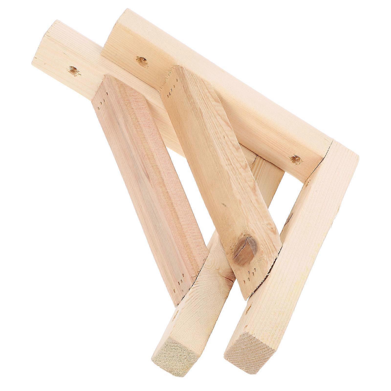 Wood Shelf Bracket Floating Shelf Supports for Holding 1Set Triangle