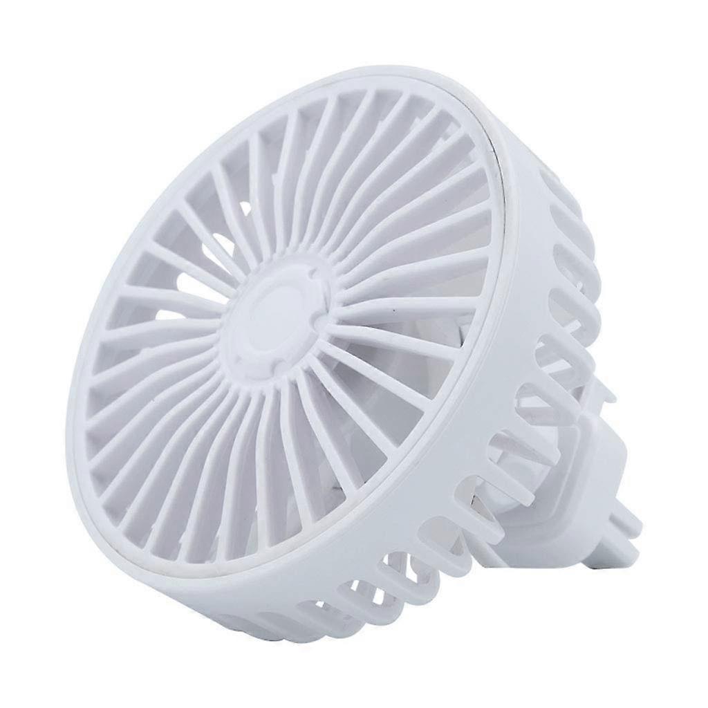 Car Vent USB Fan Fast Cooling USB Powered Compact for MultiVehicle Use White