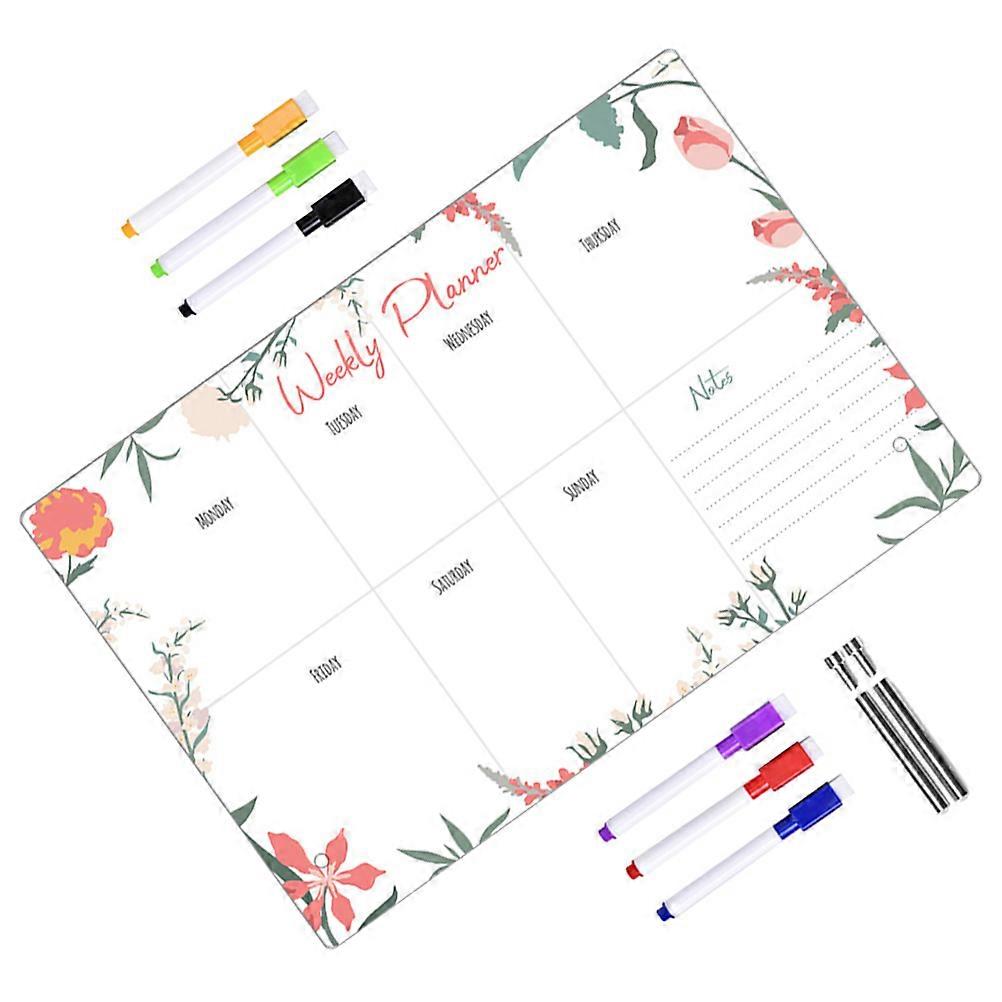 Home Acrylic Memo Board Transparent for Writing Notes 3Sets