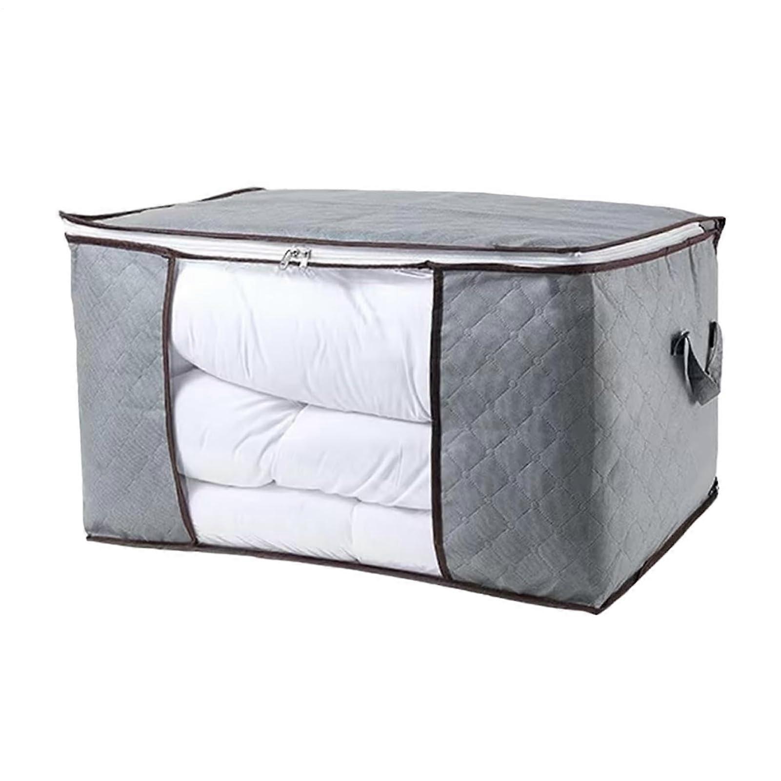 Extra Large Quilt and Blanket Storage Bag with Clear Window Durable Fabric and Sturdy Handles