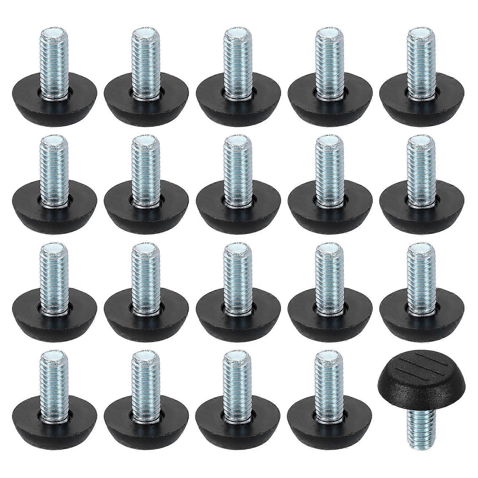 20 Pack Furniture Levelers 5/16' Thread Adjustable Table Leg Feet for Height Adjustment and Floor Protection