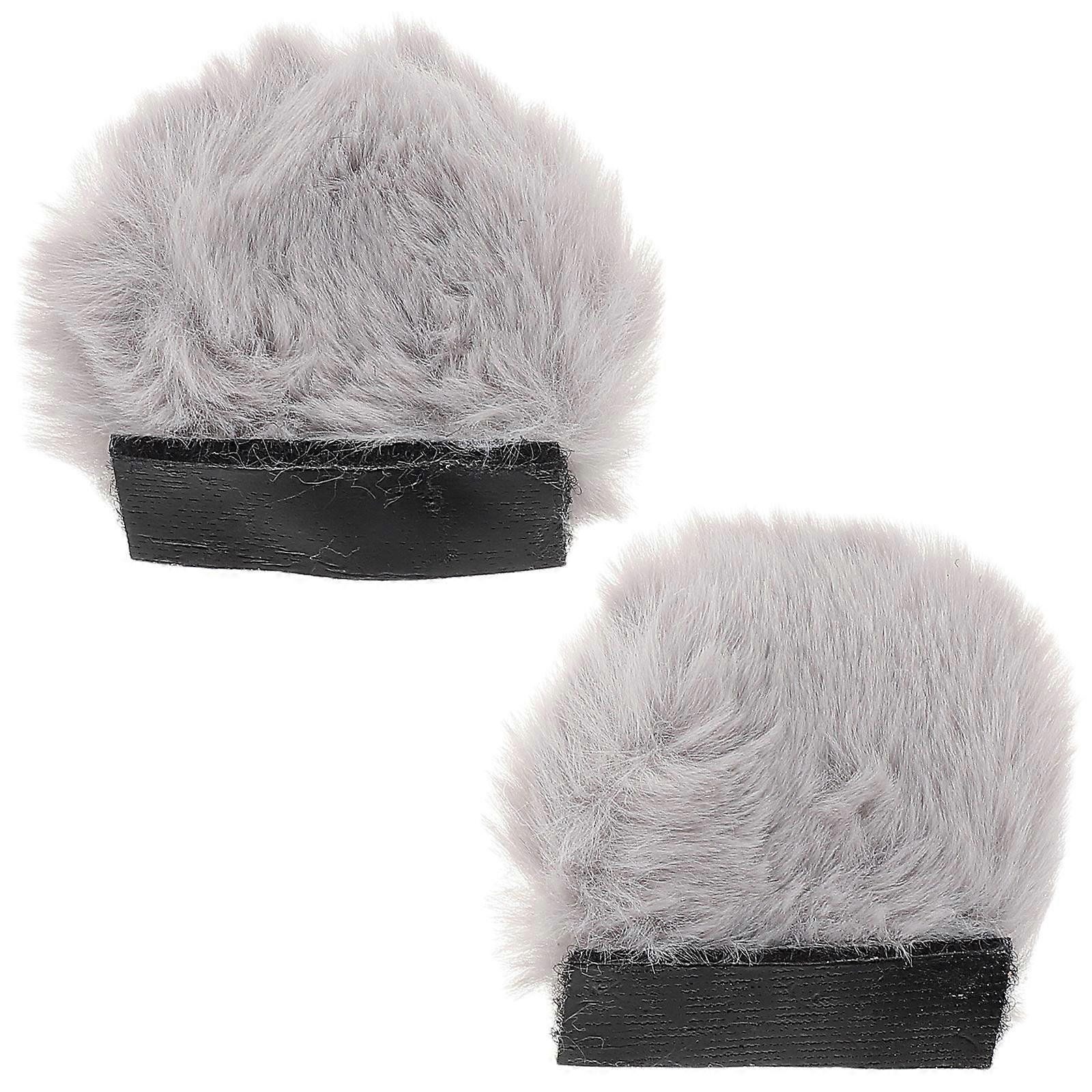 Cute Bear Ears Decoration for Motorcycle 2Pairs Plush