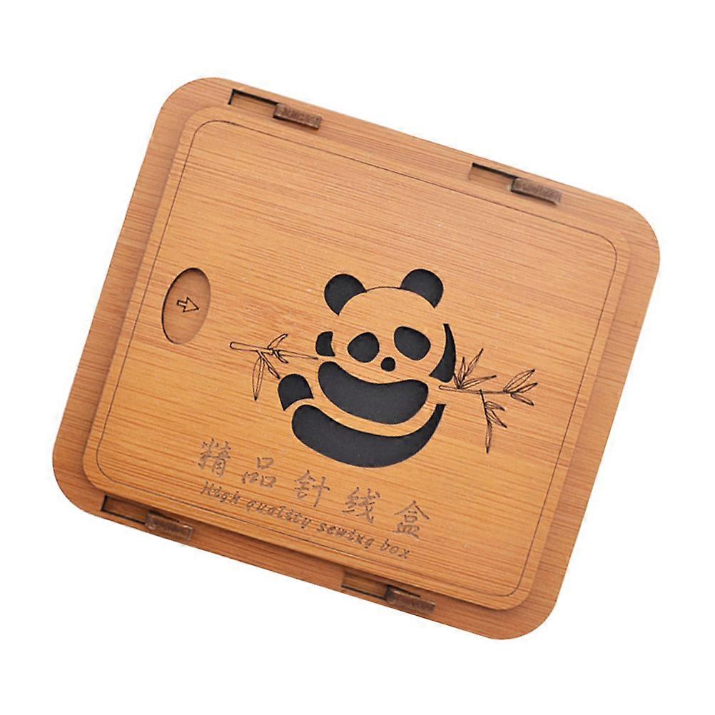 Sewing Box Wooden Storage Container for Stitch Tools 1Pcs Empty Sewing Box