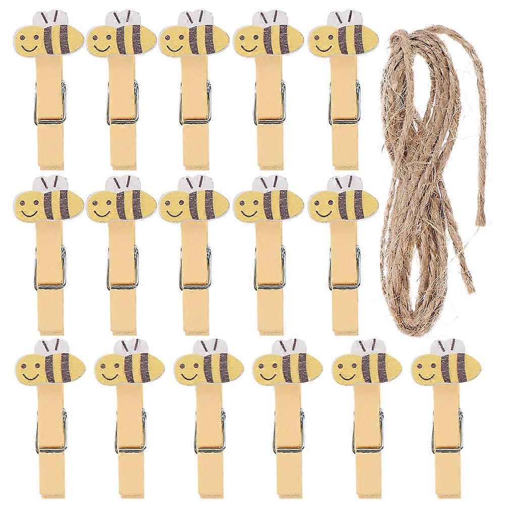 Tiny Decorative Clothespin Small Clothespins For Hanging Photos 20Pcs