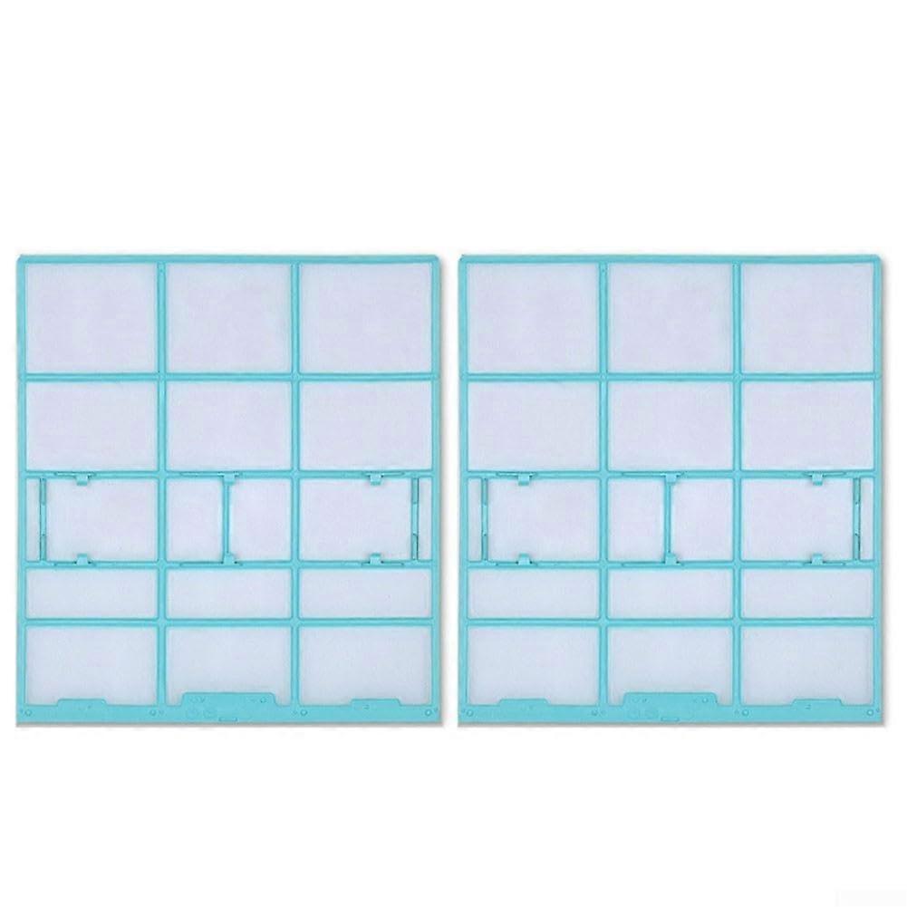 Plastic Mesh Dustproof Screen Replacement Filter for Hualing Air Conditioner Indoor Unit 2Pack 25.3x28cm