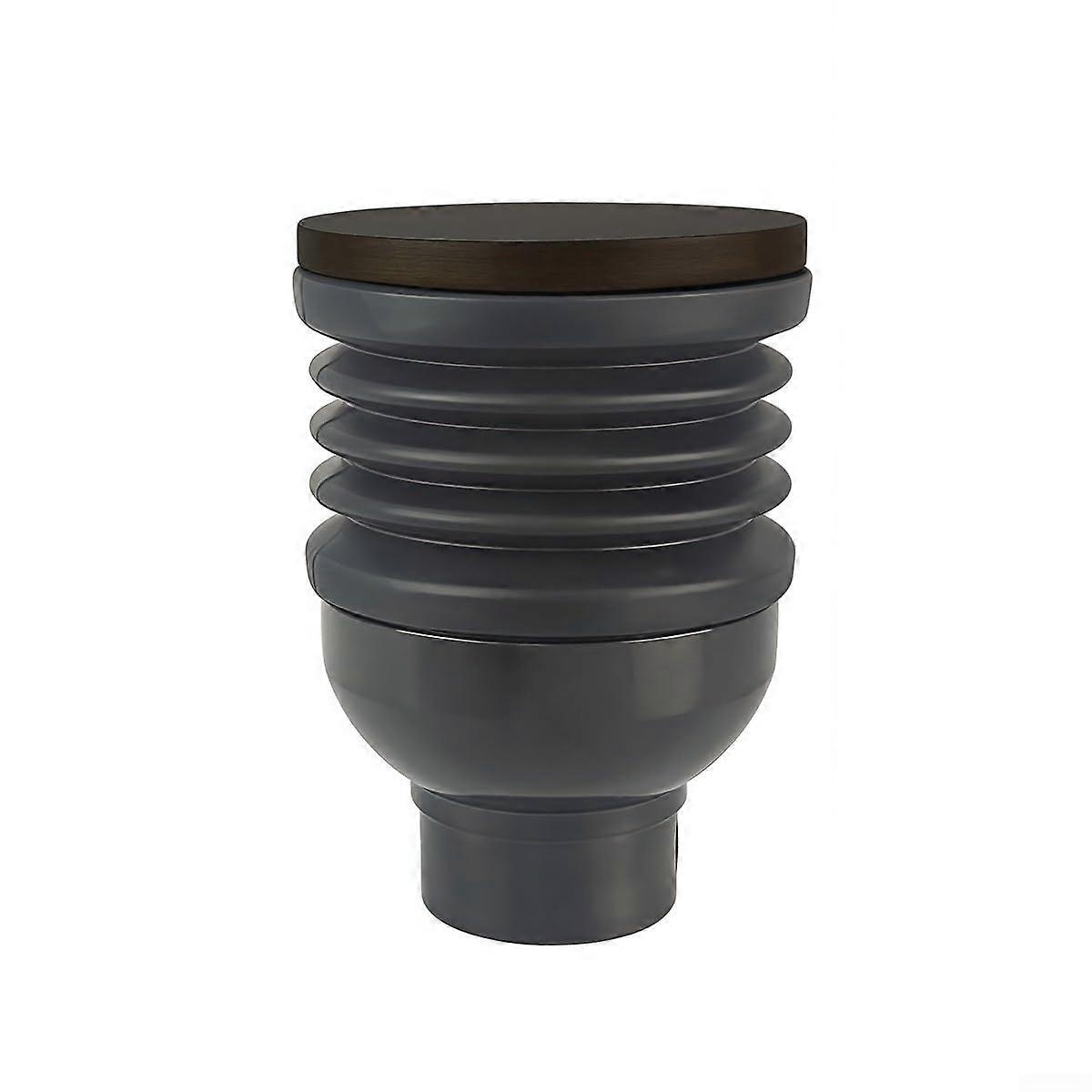 Coffee Grinder Single Dose Hopper with Walnut Lid, Seamless Fit and Bellow Cleaning Tool for Eureka