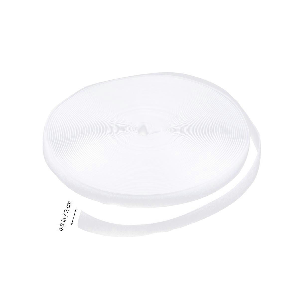 White Loop Roll Hook Tape for Durable Use 25M Loop Strip One Side