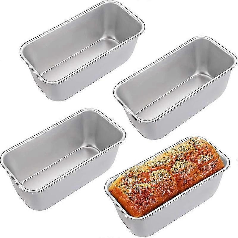 4 pack nonstick aluminum bread loaf pan rectangular 16x10x8.3cm