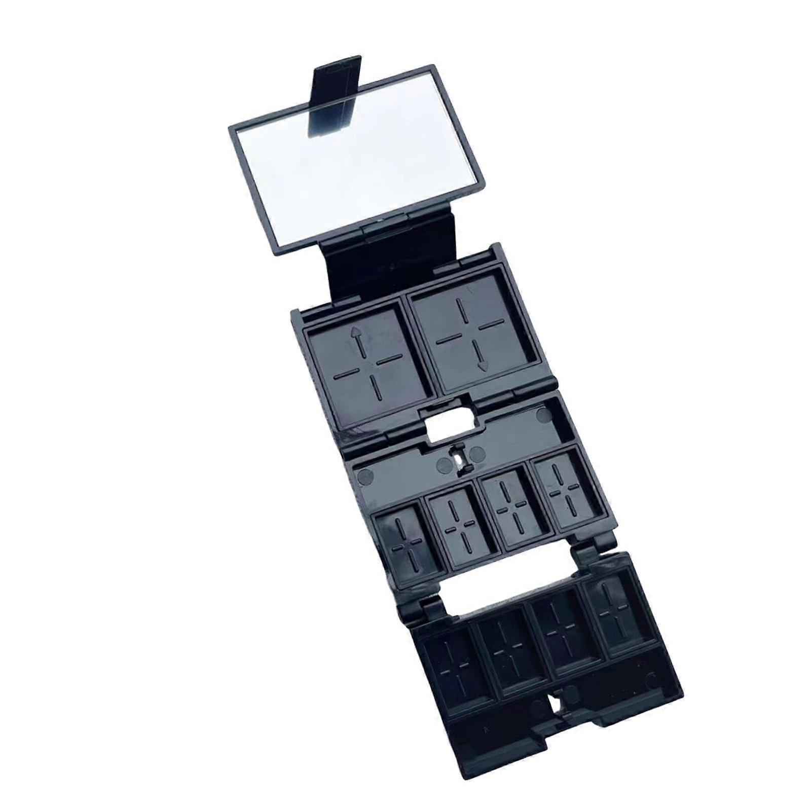 Foldable Makeup Organizer Compact Triple Folding Tray with Compartments for Travel Storage