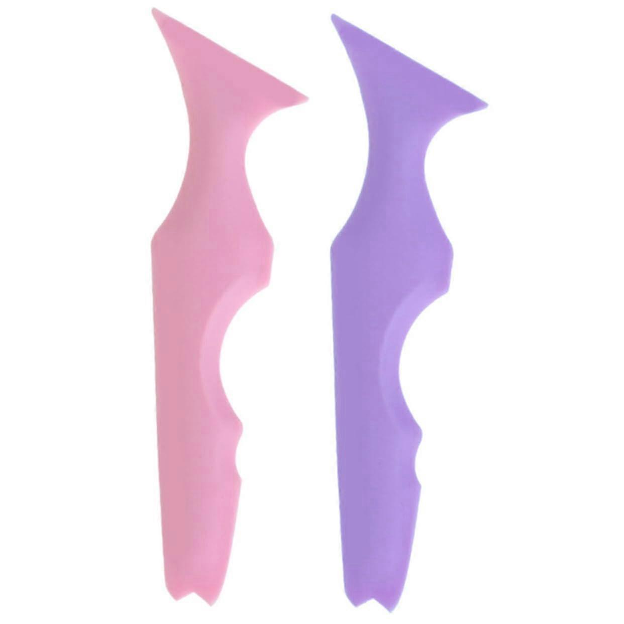 2pcs Silicone Eyeliner Stencil and Lipstick Guide Reusable Makeup Tool for Precise Application