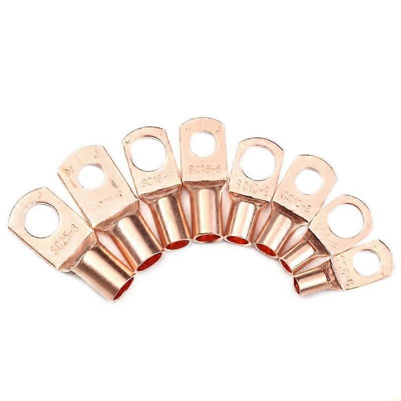 10PCS SC108 Copper Lug Connectors Wire Crimp Terminals for Secure Cable Connection