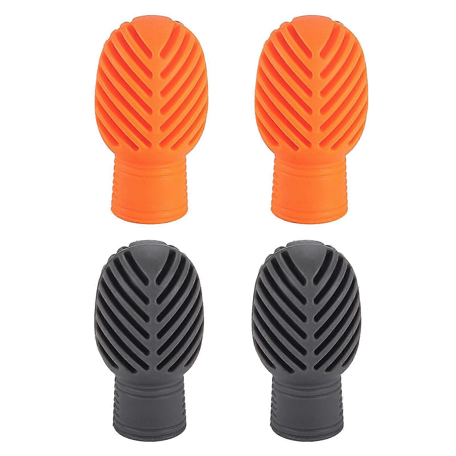 4pcs Silicone Drumstick Mute Tips for Quiet Practice and Noise Reduction on Percussion Instruments