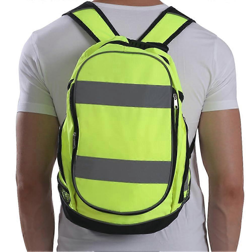 Reflective Cycling Backpack Waterproof  Visibility Commuter Bag with Large Capacity and Breathable Back