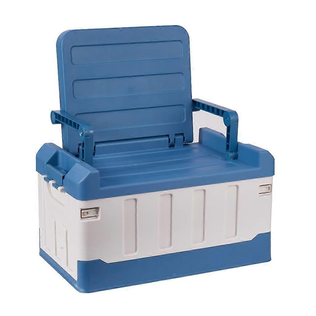 Large Capacity Foldable Car Trunk Organizer with Seat Function for Camping and Travel (Argento)