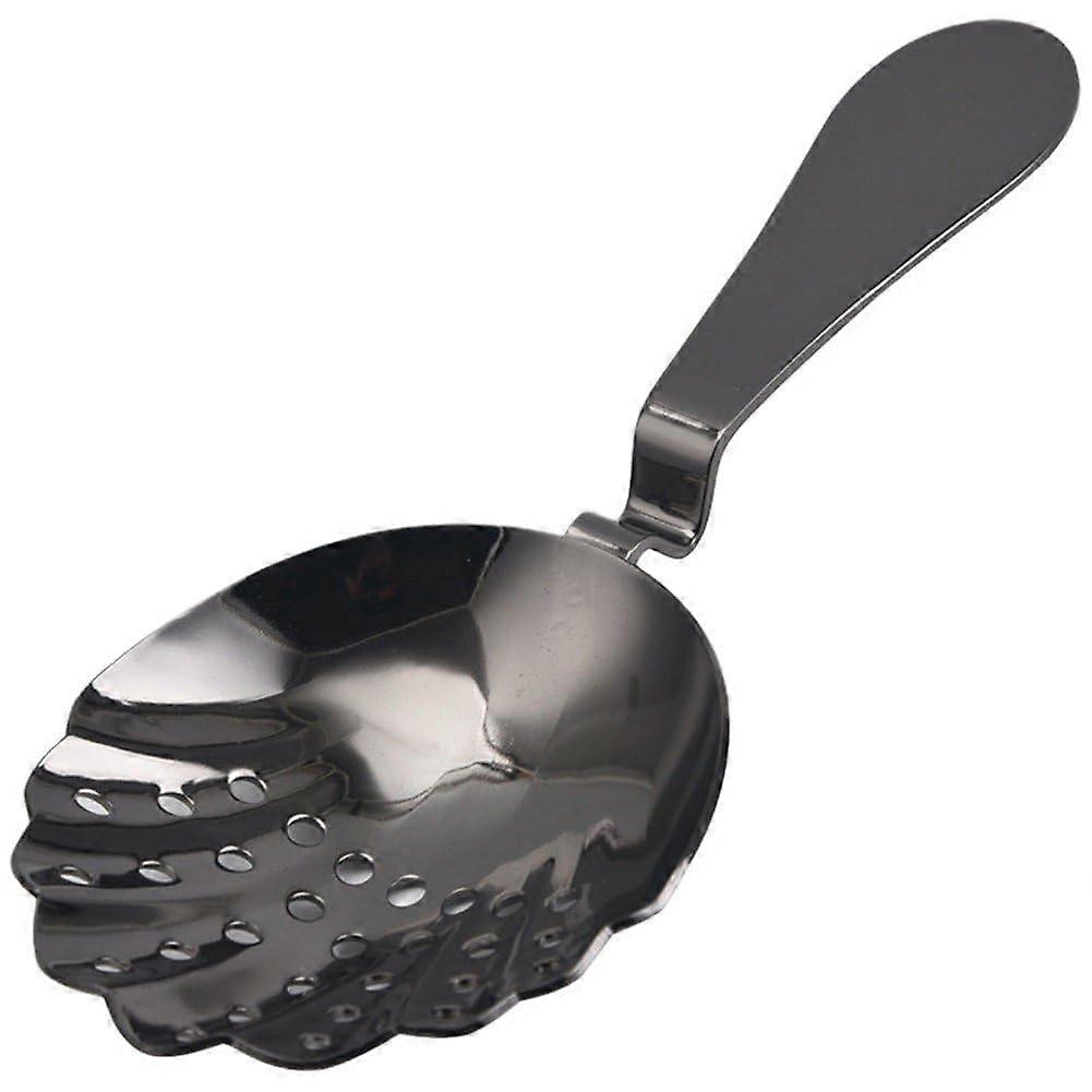 Stainless Steel Cocktail Strainer Shell Shape Bartender Drink Filter Spoon with Ergonomic Grip