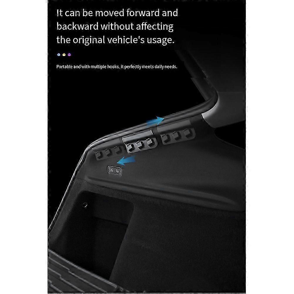 Car interior modification accessory: side hook for the trunk of Tesla Model Y/3 2025