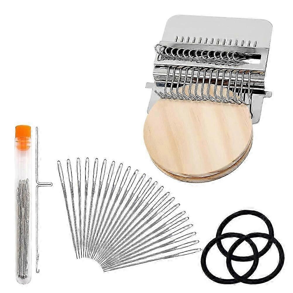 Knit Patch Kit Darning Loom, Mini Portable Knitpatch Loom for Mending Jeans, Socks & Clothes DIY Weaving Arts